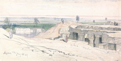Abydos, 13:00, 12. ledna 1867 (134) od Edward Lear