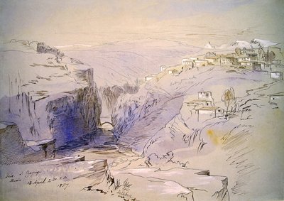 Baia, Zagora, Albánie od Edward Lear