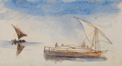 Lodě na Nilu od Edward Lear