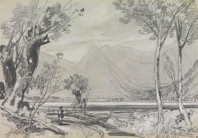Brothers Water z Patterdale od Edward Lear