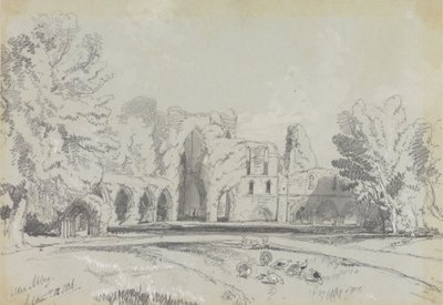 Calder Abbey, 12. září 1836 od Edward Lear