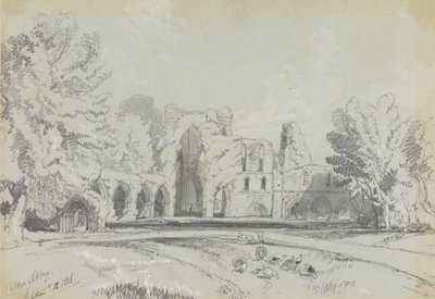 Calder Abbey, 12. září 1836. od Edward Lear