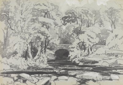Most Calder Bridge od Edward Lear