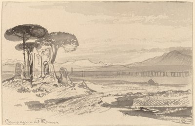 Římská krajina od Edward Lear