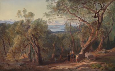 Korfu ze Santa Decca, 1862. od Edward Lear
