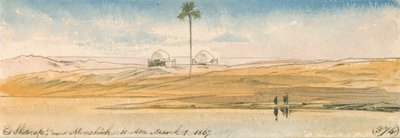 Es Shoorafa, poblíž Mensheeh od Edward Lear