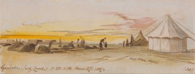 Gantara (Suezský průplav), 5:25, 27. března 1867 (20) od Edward Lear