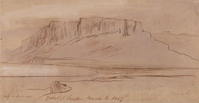 Gebel Sheikh Eredi, před východem slunce od Edward Lear