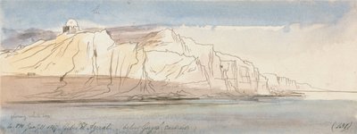 Gebel el Azerat (pod Girgehem, východní strana) od Edward Lear