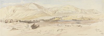 Jericho, 7. května 1858 (157), 1858 (wc a pero a inkoust na papíře) od Edward Lear