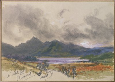 Keswick, 24. září 1836 (tužka a wc s bílou na papíře) od Edward Lear