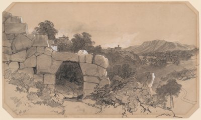 Krajina poblíž Segni od Edward Lear
