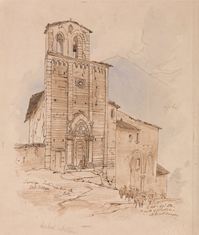 Leonessa, 3. října 1844 od Edward Lear