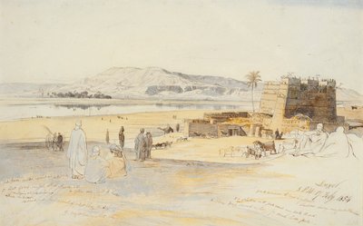 Luxor, 17. února 1854 od Edward Lear