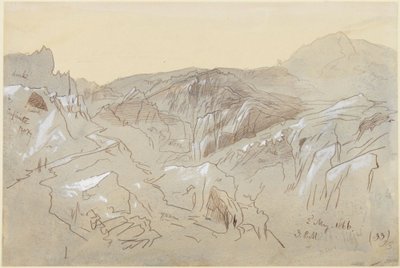 Hory v Dalmácii od Edward Lear