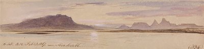 Poblíž Abu Simbel od Edward Lear