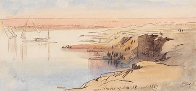 Nedaleko Théb; 9:00, 18. ledna 1867 (194) od Edward Lear