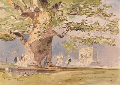 Na cestě, dvě hodiny od Tepelene, 19. dubna 1857 od Edward Lear