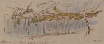 Pettenasco, jezero Orta od Edward Lear