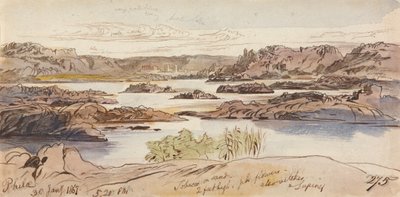 Philae, 17:20, 30. ledna 1867 (275) od Edward Lear