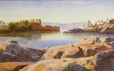 Philae na Nilu od Edward Lear
