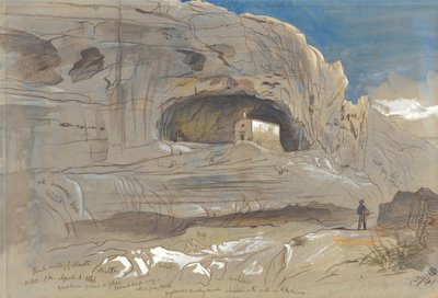 Skalnaté údolí Mosta, Malta, 13:30 (3. dubna 1866) od Edward Lear
