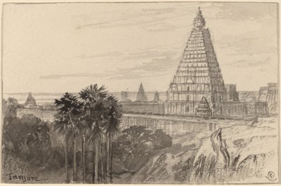 Tanjore, Indie od Edward Lear