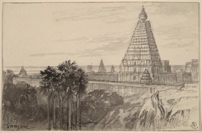 Tanjore, Indie od Edward Lear