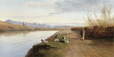 Římská Campagna, 1860 od Edward Lear