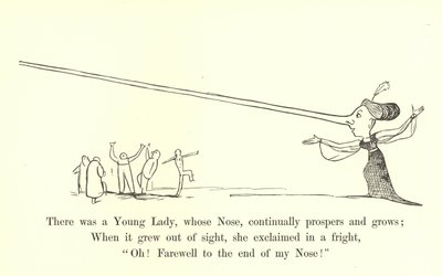 Byla mladá dáma, jejíž Nos neustále prosperuje a roste od Edward Lear