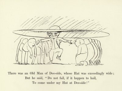 Byl tam starý muž z Dee-side, jehož klobouk byl mimořádně široký od Edward Lear
