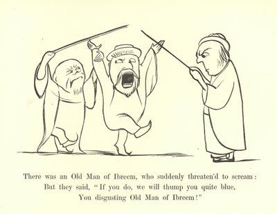 Byl tam starý muž z Ibreemu, který náhle hrozil křikem od Edward Lear