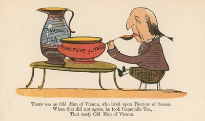 Byl jeden vídeňský stařík, který se živil tinkturou ze senny, z knihy "A Book of Nonsense", vydané nakladatelstvím Frederick Warne and Co., Londýn, cca 1875. od Edward Lear