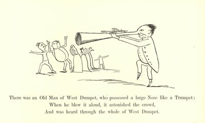 Byl tam starý muž ze Západního Dumpeta, který měl velký nos jako trubka od Edward Lear