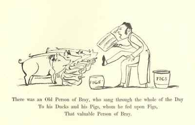 Byl tam starý Bray, který zpíval celý den od Edward Lear