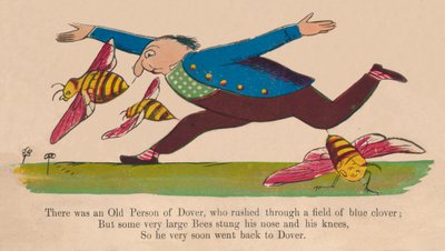 Byl tam starý člověk z Doveru..., 40. léta 19. století. od Edward Lear
