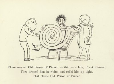 Byl tam Starý Pinnerův, tenký jako laťka, ne-li tenčí od Edward Lear