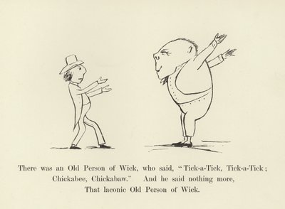 Byl tam starý Wick, který řekl: Tik-a-Tick, Tik-a-Tick; Chickabee, Chickabaw od Edward Lear