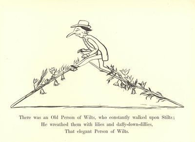 Existoval starý Wilts, který neustále chodil po chůdách od Edward Lear