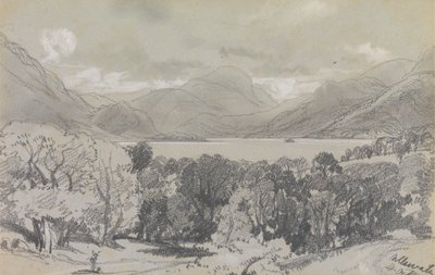 Ullswater, 14. října 1836 od Edward Lear