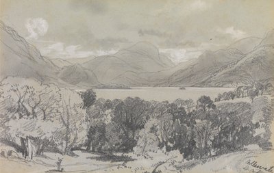 Ullswater, 14. října 1836 od Edward Lear