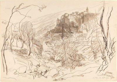 Pohled na Cerianu od Edward Lear
