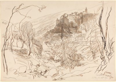 Pohled na Cerianu od Edward Lear