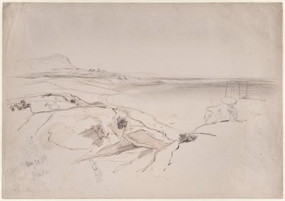 Pohled na Sciaccu na Sicílii od Edward Lear