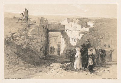 Pohledy na Řím a jeho okolí: Ancient Gate of Alatri od Edward Lear