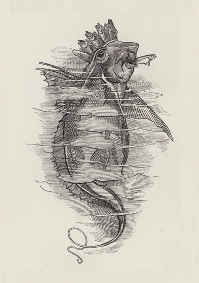 Ilustrace pro The Water-Babies od Charlese Kingsleyho (rytina) od Edward Linley (after) Sambourne