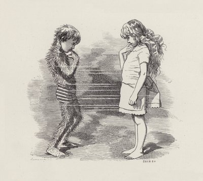 Ilustrace pro The Water-Babies od Charlese Kingsleyho (rytina) od Edward Linley (after) Sambourne