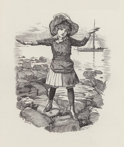 Ilustrace pro The Water-Babies od Charlese Kingsleyho (rytina) od Edward Linley (after) Sambourne