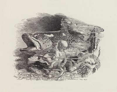 Ilustrace pro The Water-Babies od Charlese Kingsleyho (rytina) od Edward Linley (after) Sambourne