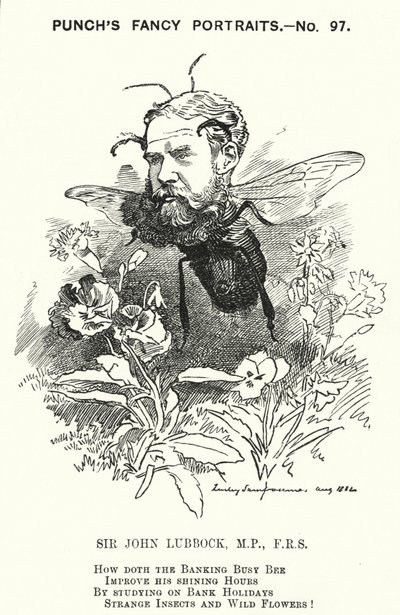 Punch karikatura: John Lubbock od Edward Linley (after) Sambourne